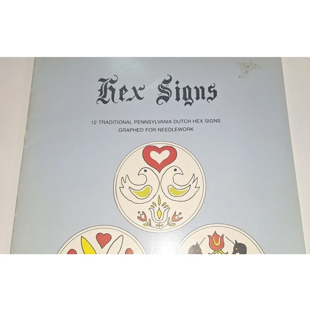 Vtg 1978 Hex Signs Needlework Pattern Book Virginia Creekman PA Dutch Folk Art